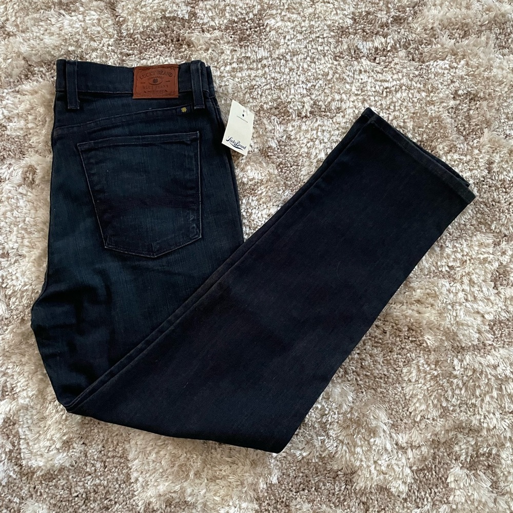 NWT Lucky Brand Women’s Charlotte Rail Dark Blue Slim Jeans - Picture 7 of 7